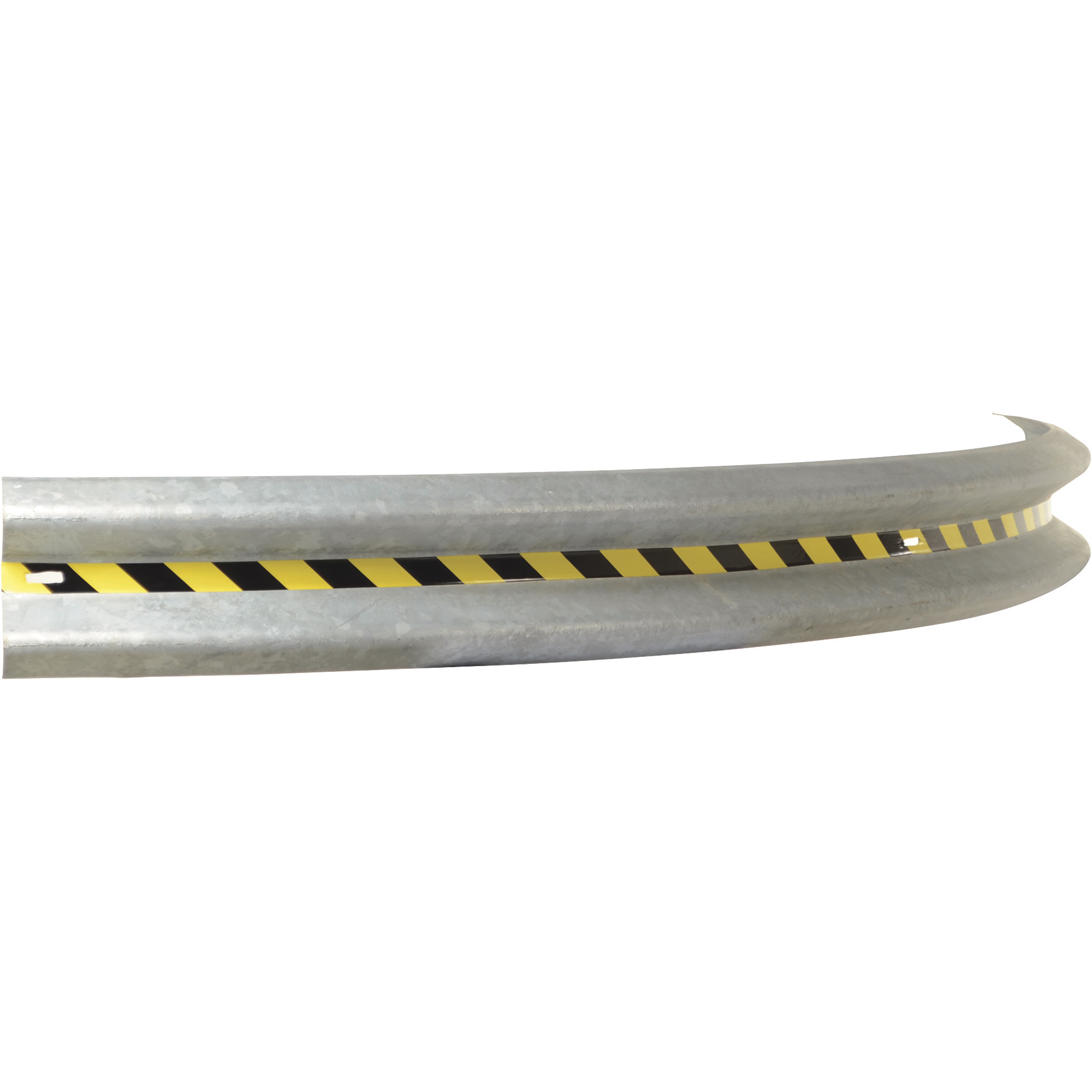 Vestil Galvanized Guard Rail, 144in.L, 90° Curve, Model# GR-H2R-CRV-BO-12-HDG
